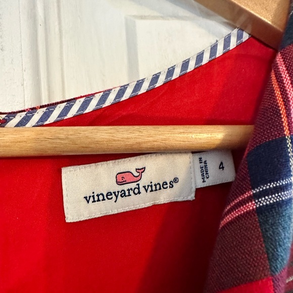 Vineyard Vines Plaid Red and Green Dress - Picture 4 of 4